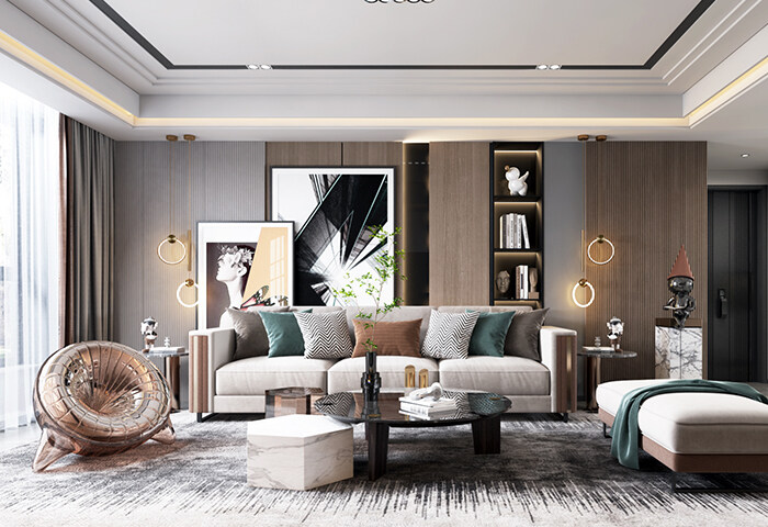 青鐵海譽府,輕奢風格