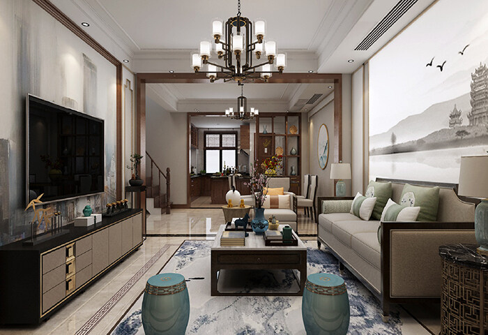 楓林小鎮(zhèn),新中式風格